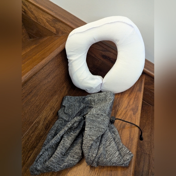 Travel Pillow Memory Foam CVOHO Gray Graphite New Never Used - Picture 5 of 9